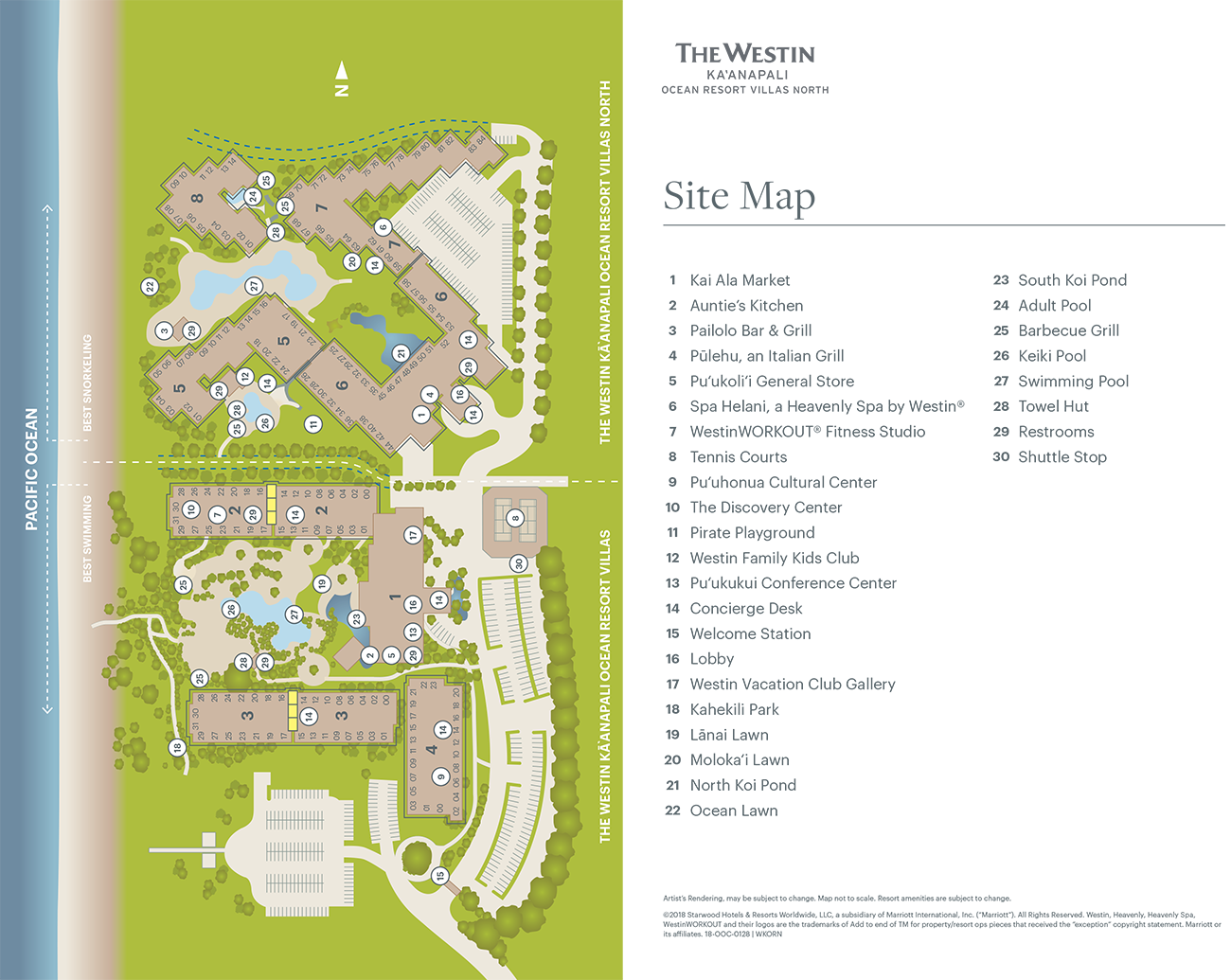 Westin nanea ocean villas 2025 map