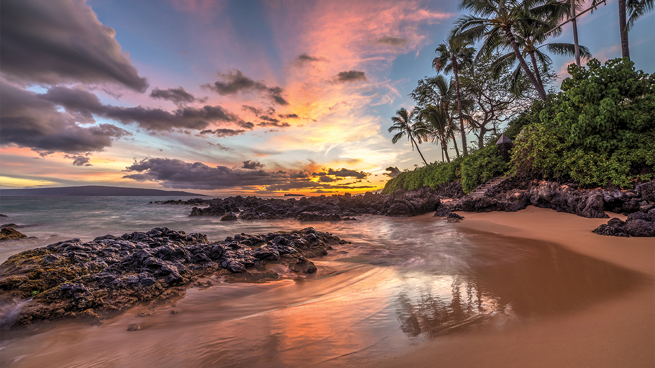 Maui coast sunset