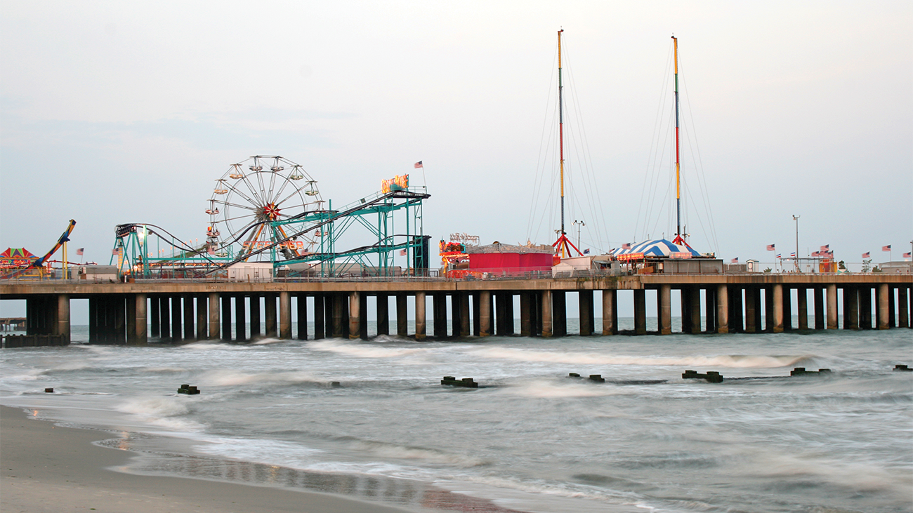Pier Beach amusement park in Atlantic City, New Jersey, a Marriott Vacation Club timeshare destination