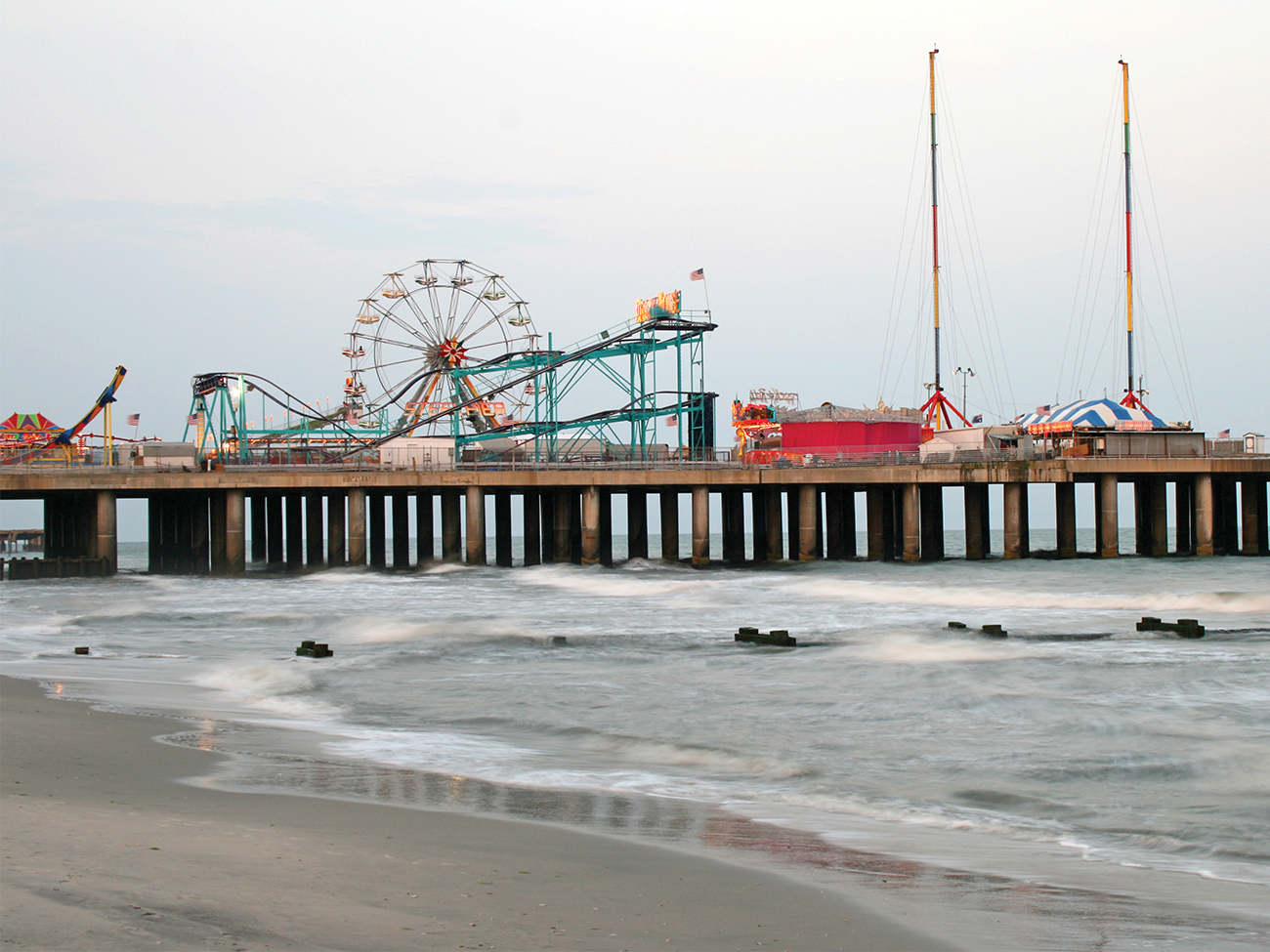 Pier Beach amusement park in Atlantic City, New Jersey, a Marriott Vacation Club timeshare destination