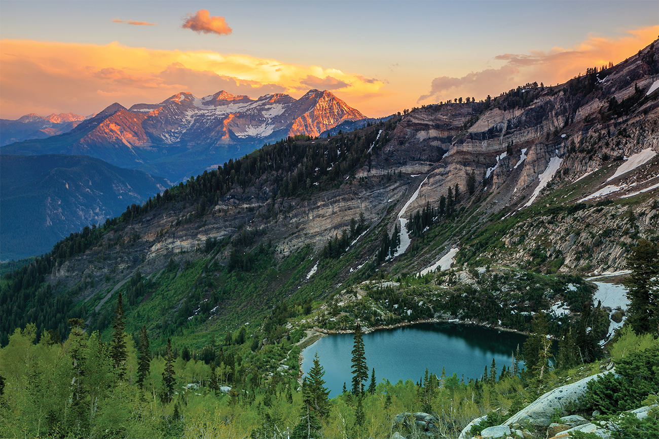 Wasatch Sunset Lake in the Rocky Mountains near Park City, Utah, a Marriott Vacation Club destination