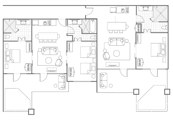 Typical Three-Bedroom Villa, Floorplan