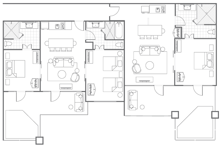 Typical Three-Bedroom Villa, Floorplan