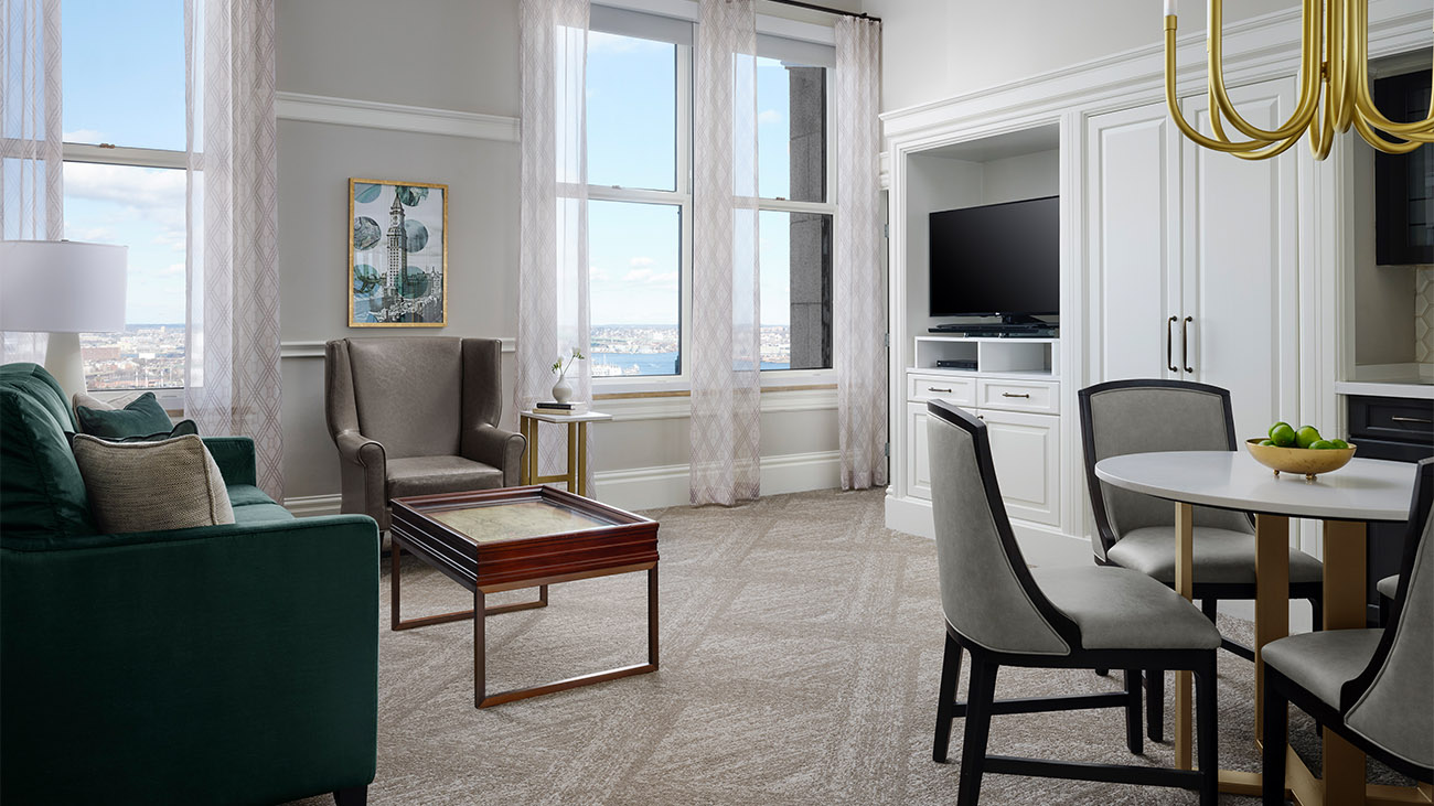 Living Room, Dining Room, and Kitchen