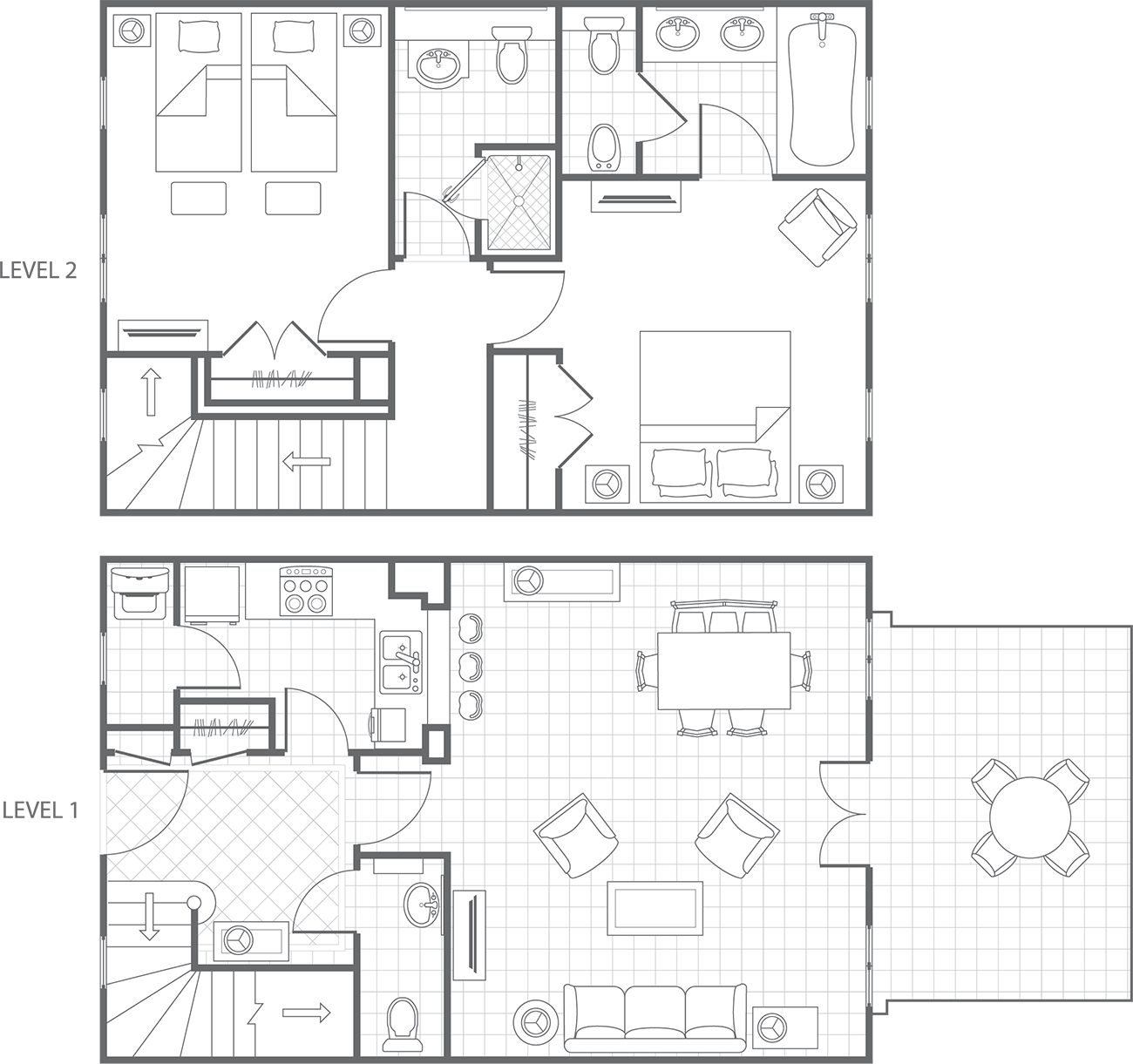 Two-Bedroom Townhome