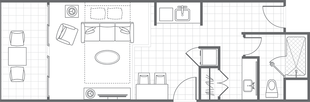 Typical Parlor, Floorplan