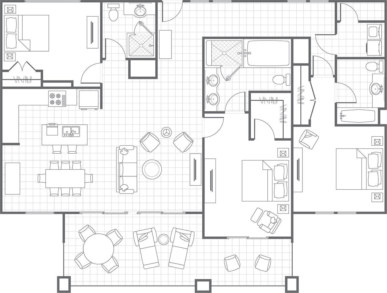 Typical Three-Bedroom