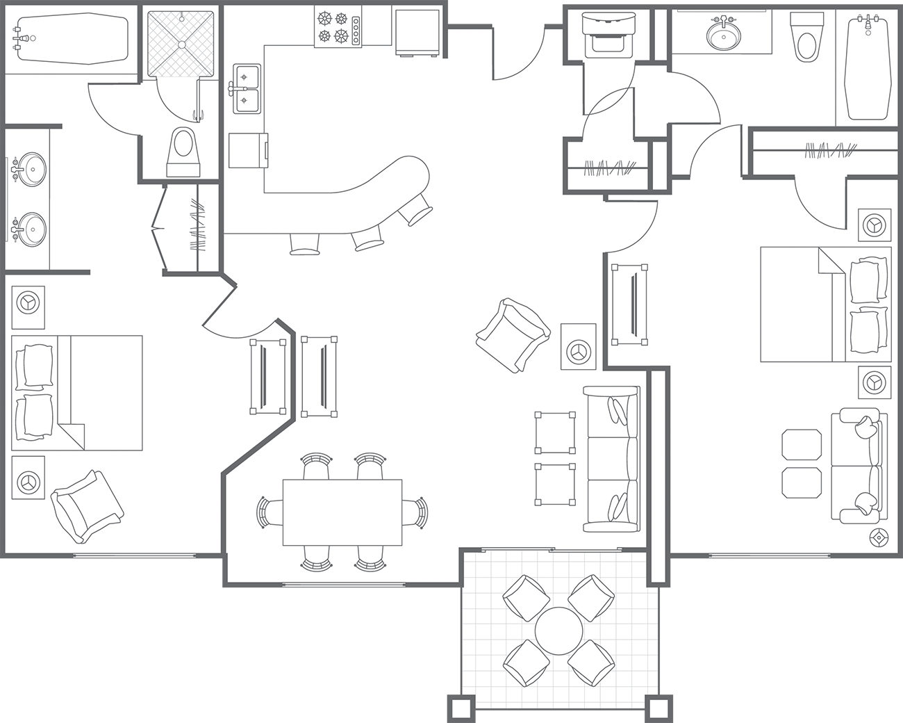 Two-Bedroom