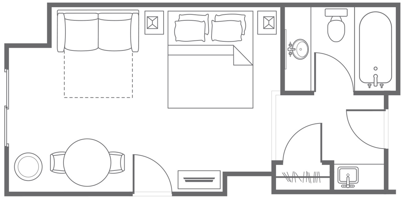 Guestroom, Floorplan
