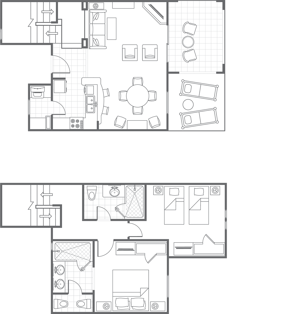 Two-Bedroom Townhouse