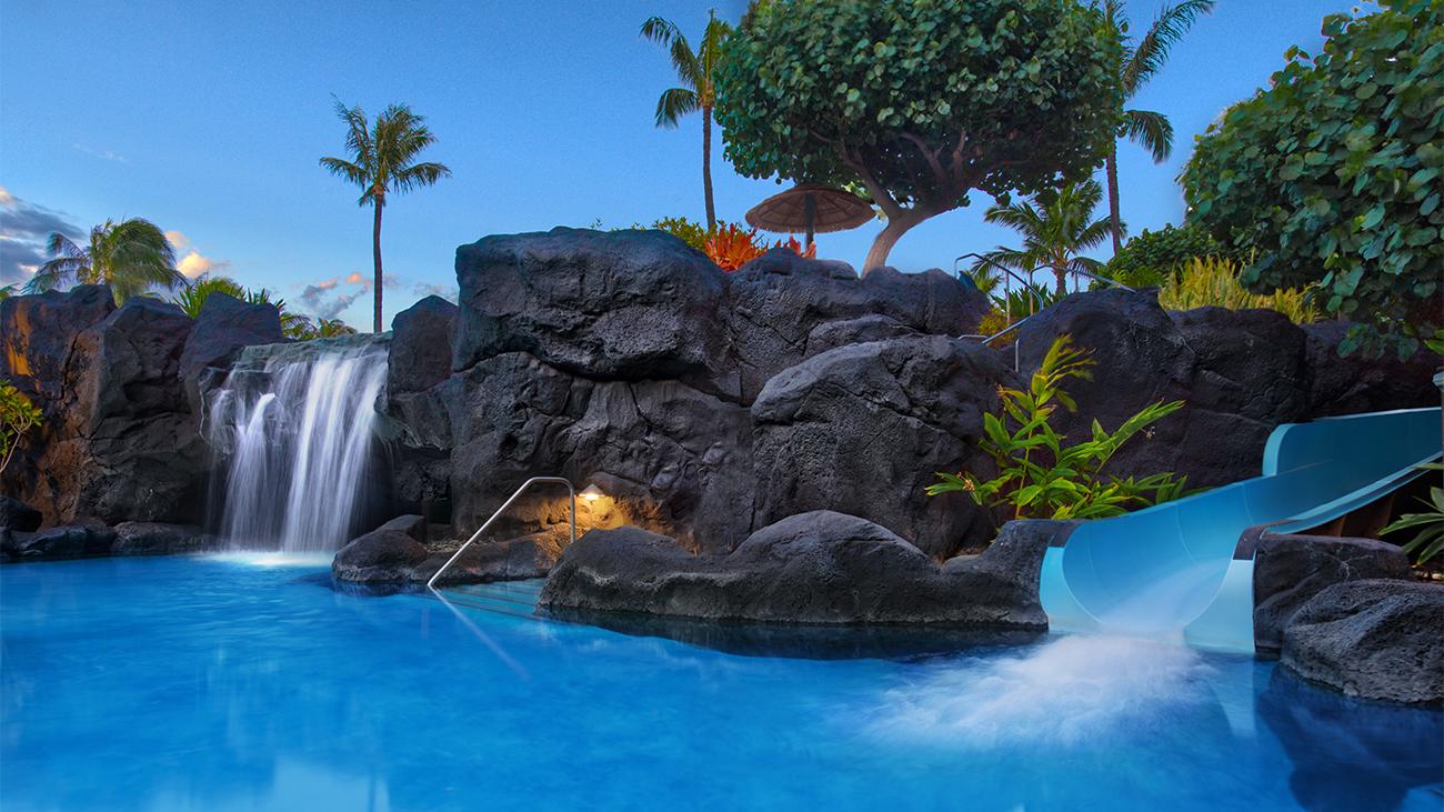 Outdoor Super Pool - Water Slide