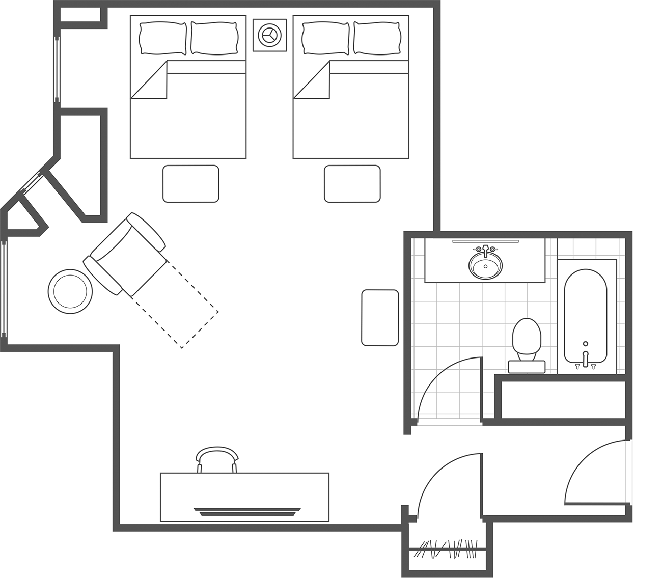 Typical Deluxe Guest Room