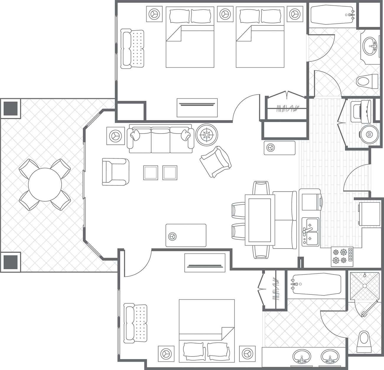 Two-Bedroom