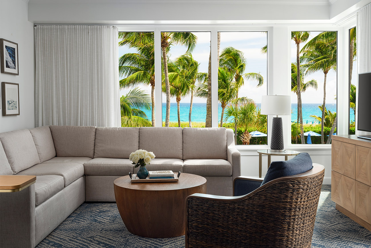 Villa Living Room, Oceanfront