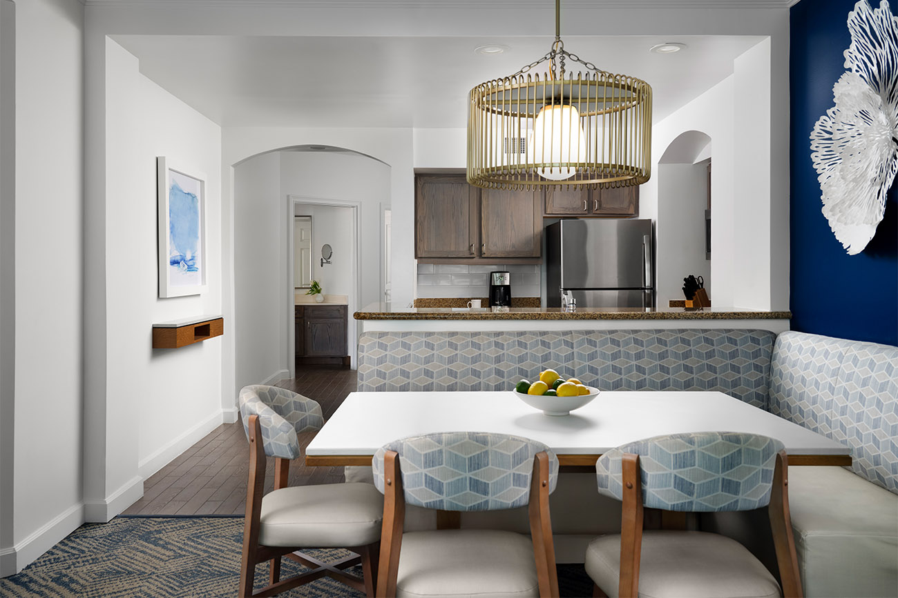 Villa Kitchen and Dining Area, Oceanfront