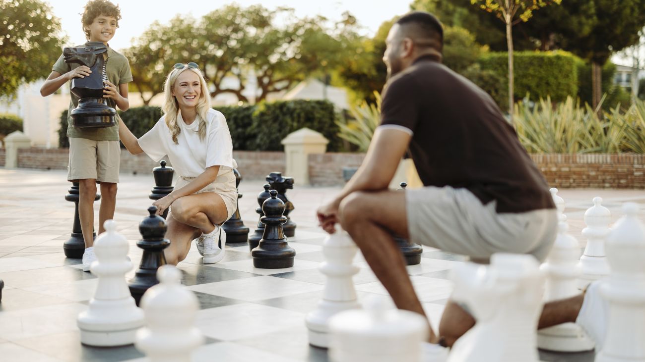 Giant Chess and Checker Boards