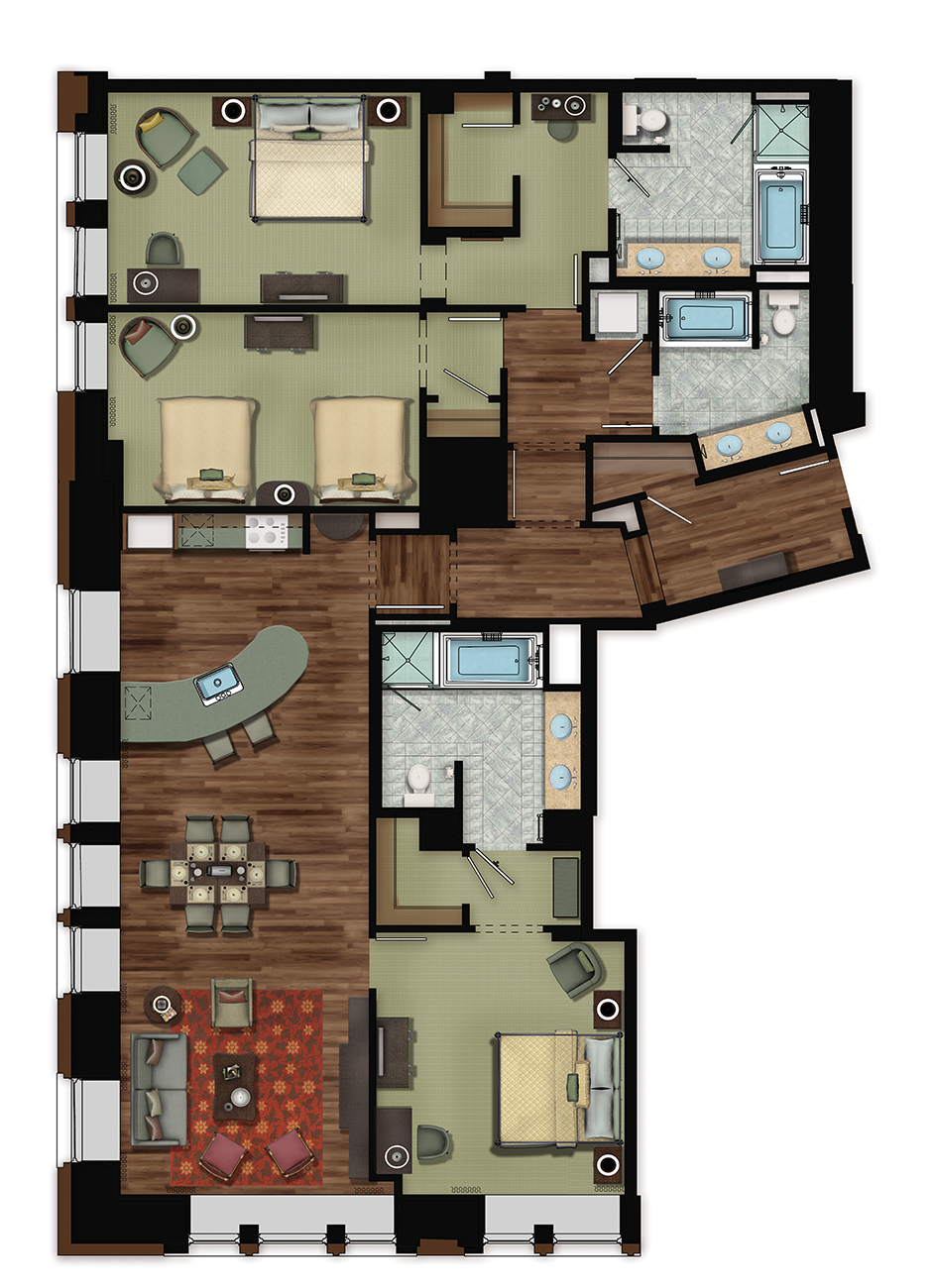 Typical Three-Bedroom Residence