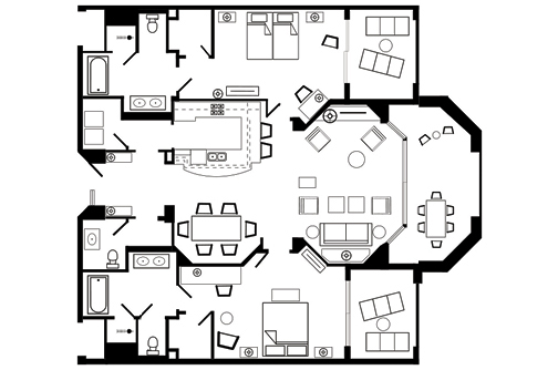 Typical Two-Bedroom Residence