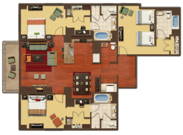 Typical Three-Bedroom Residence