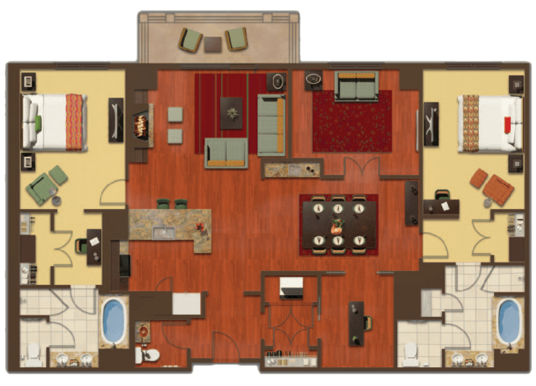 Typical Two-Bedroom Residence