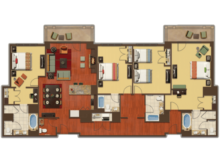 Typical Four-Bedroom Residence