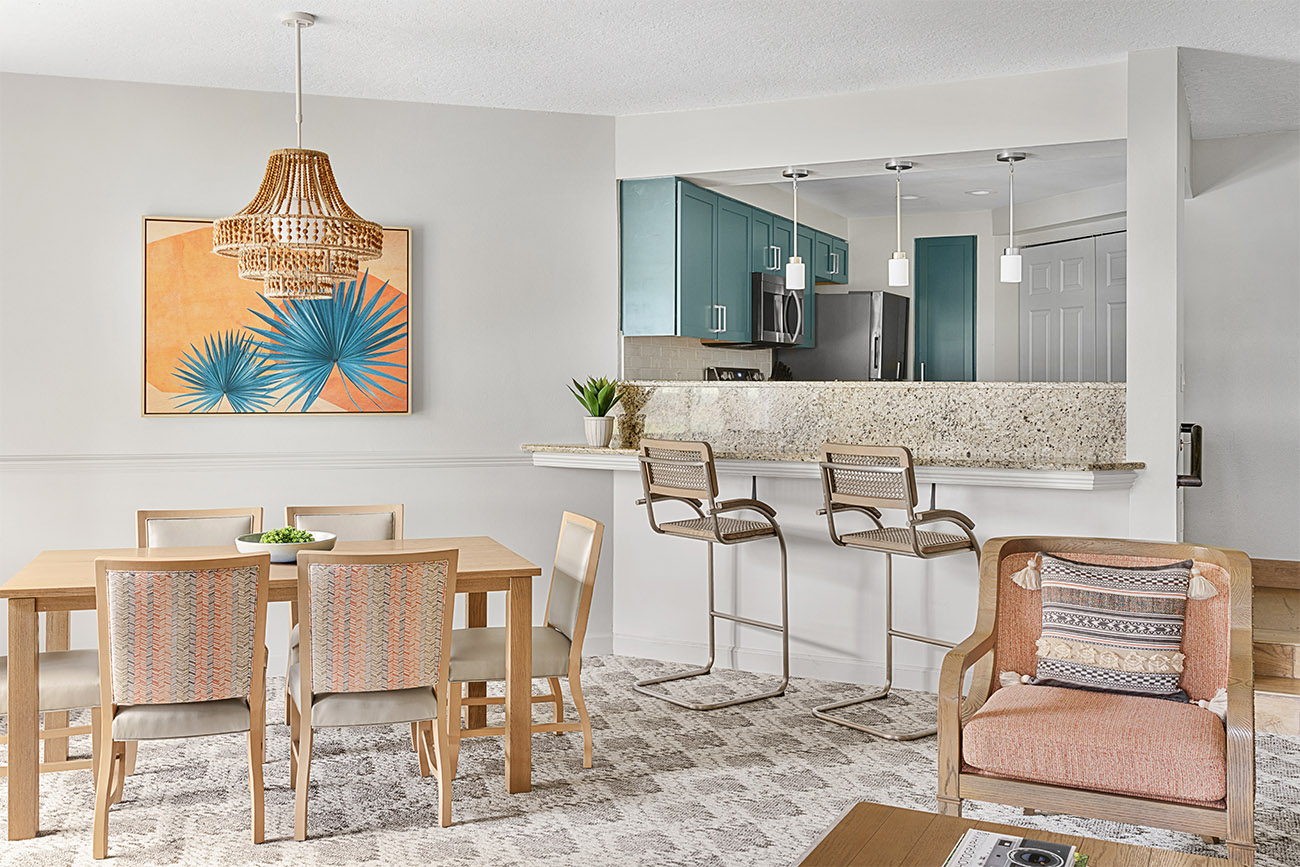 Living Room and Dining Room