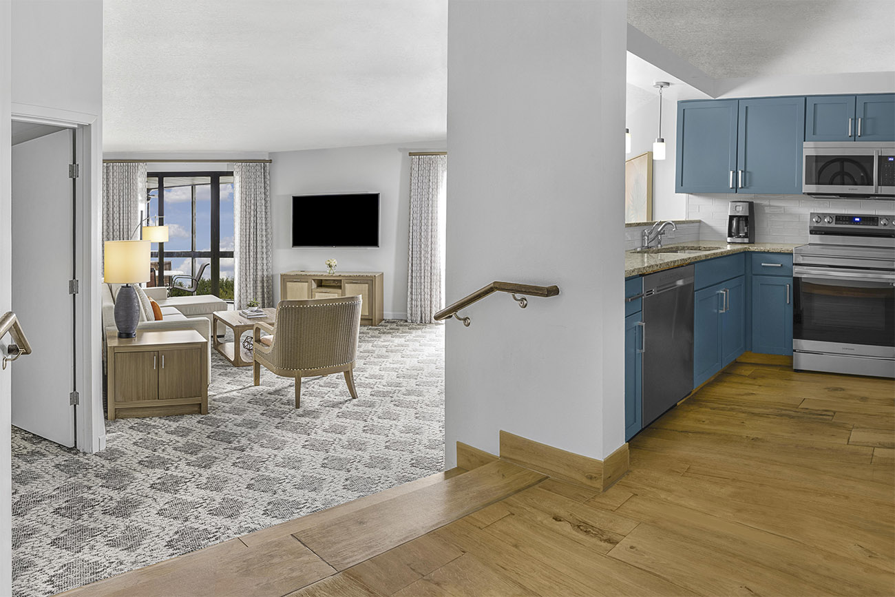 Kitchen and Living Room