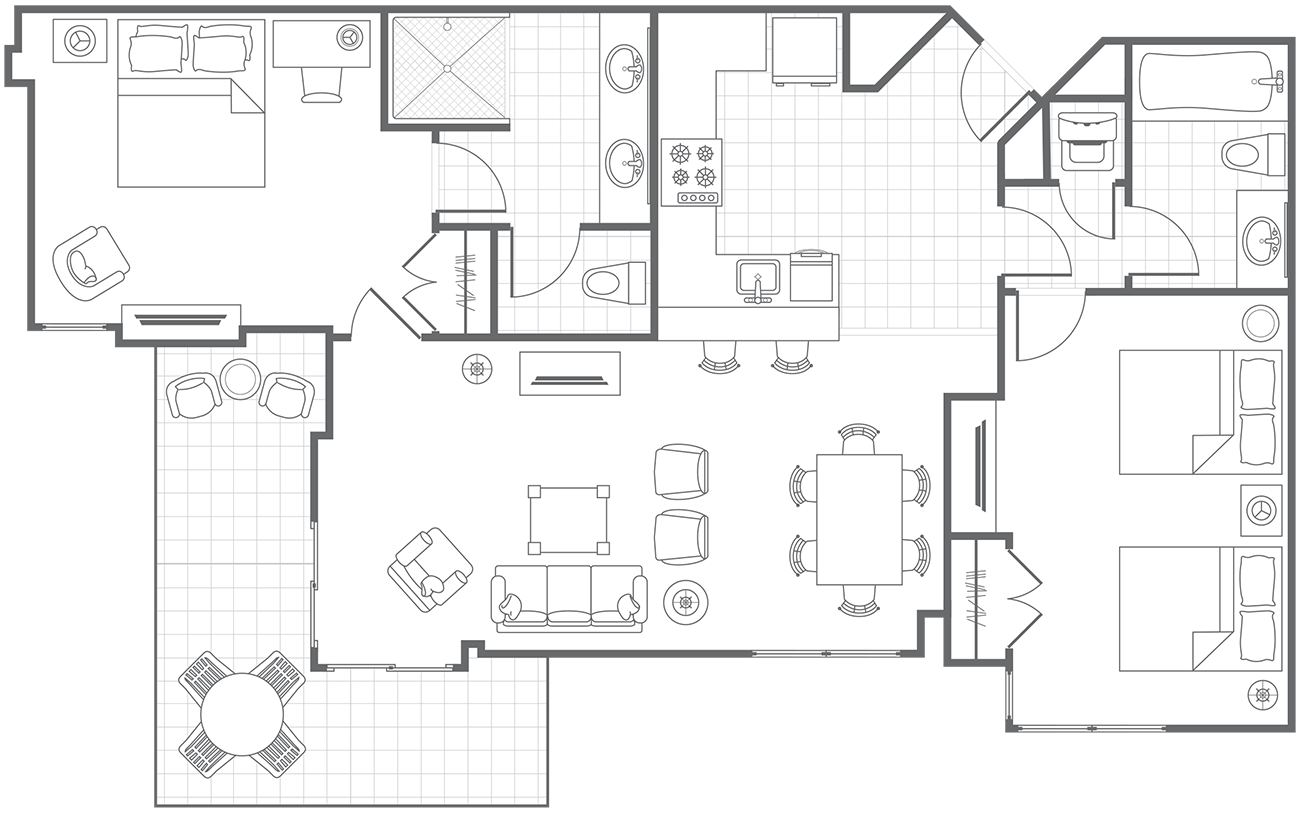 Two-Bedroom Ocean Front