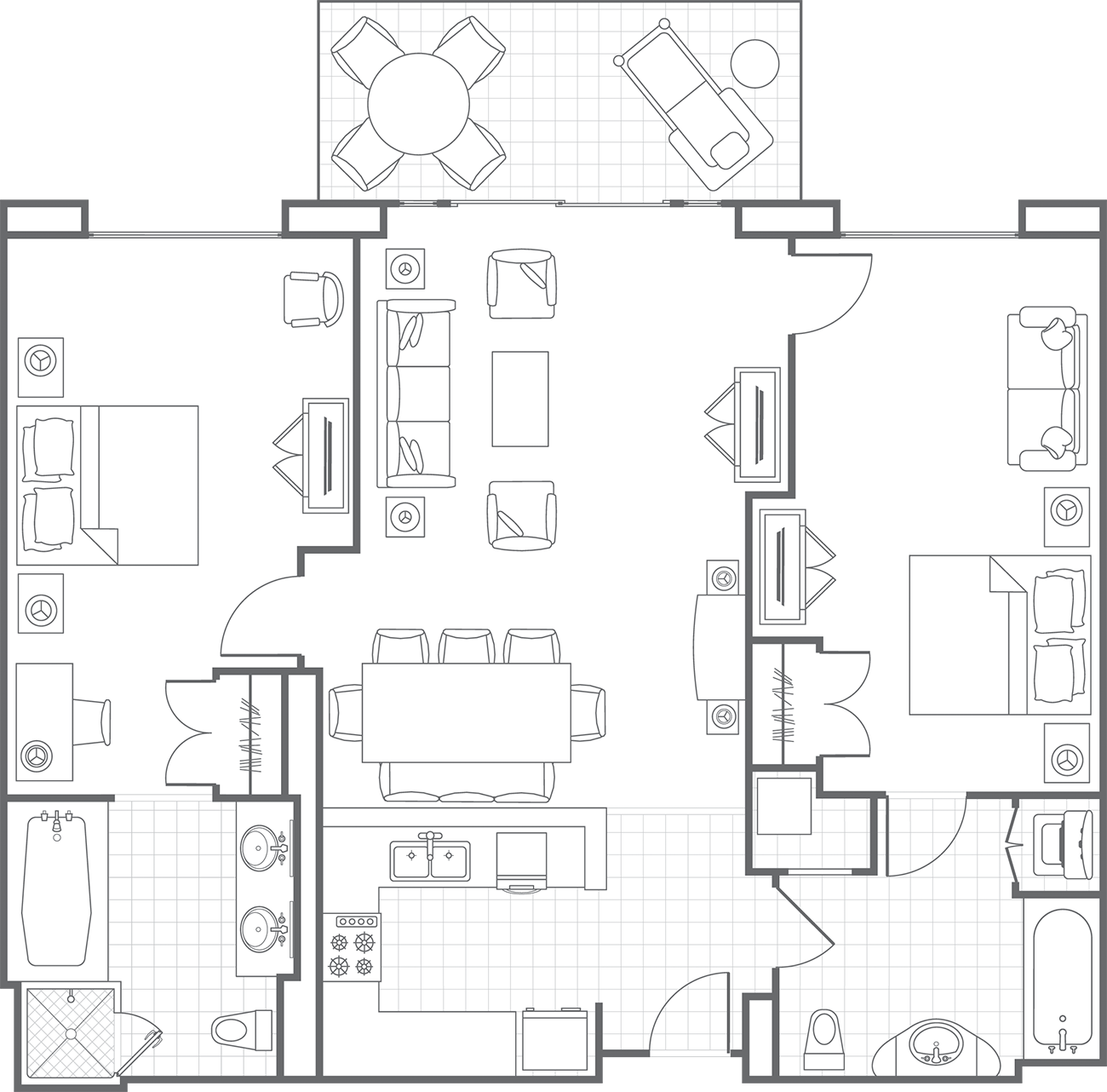 Two-Bedroom