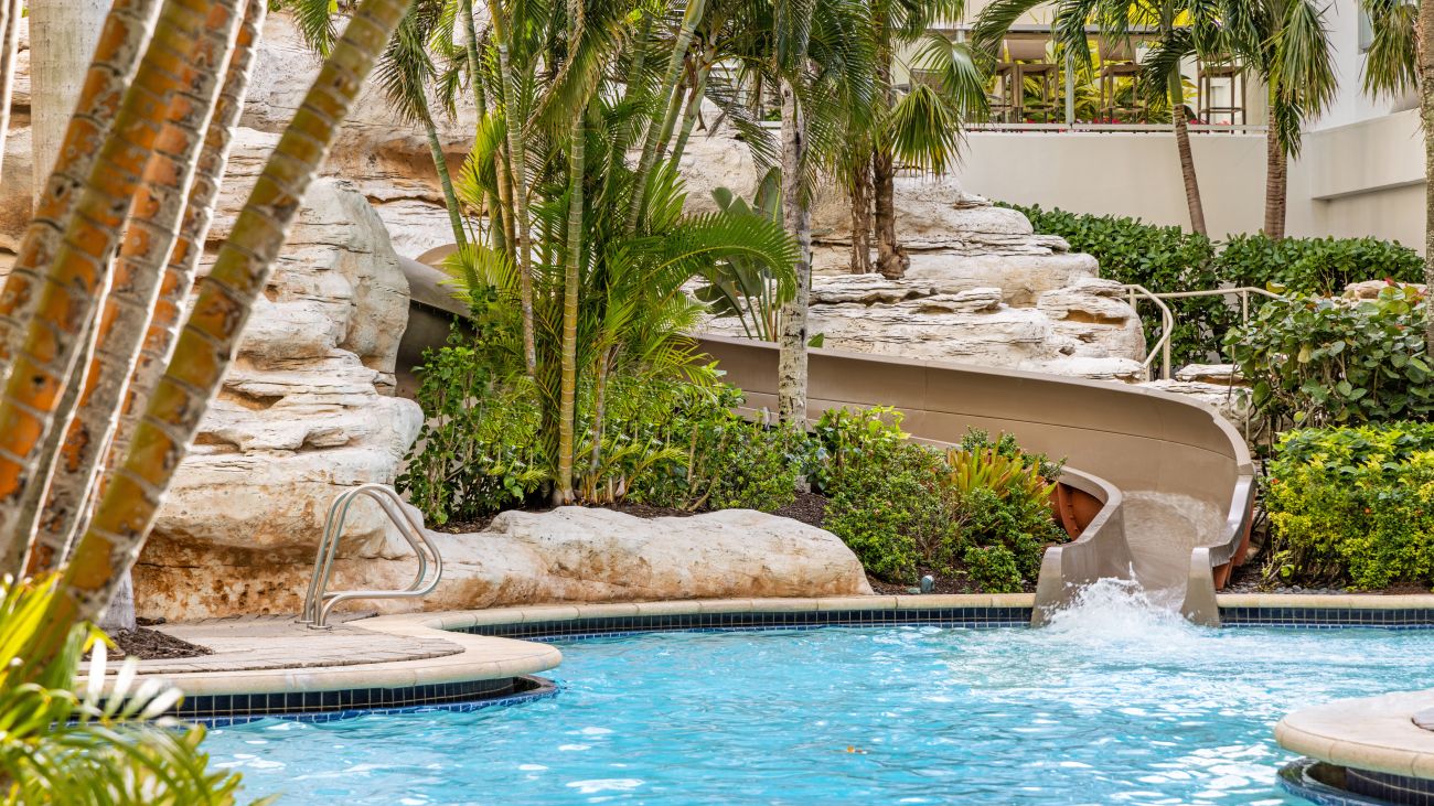 Grotto Pool & Waterslide