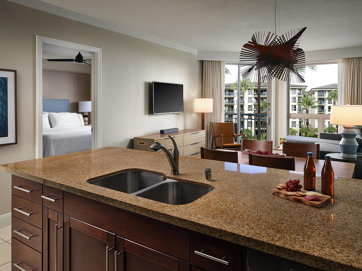 Kitchen, Dining and Living Area, Island View