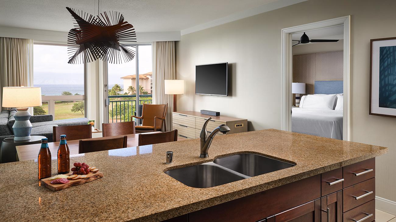 Kitchen and Living Area, Ocean View