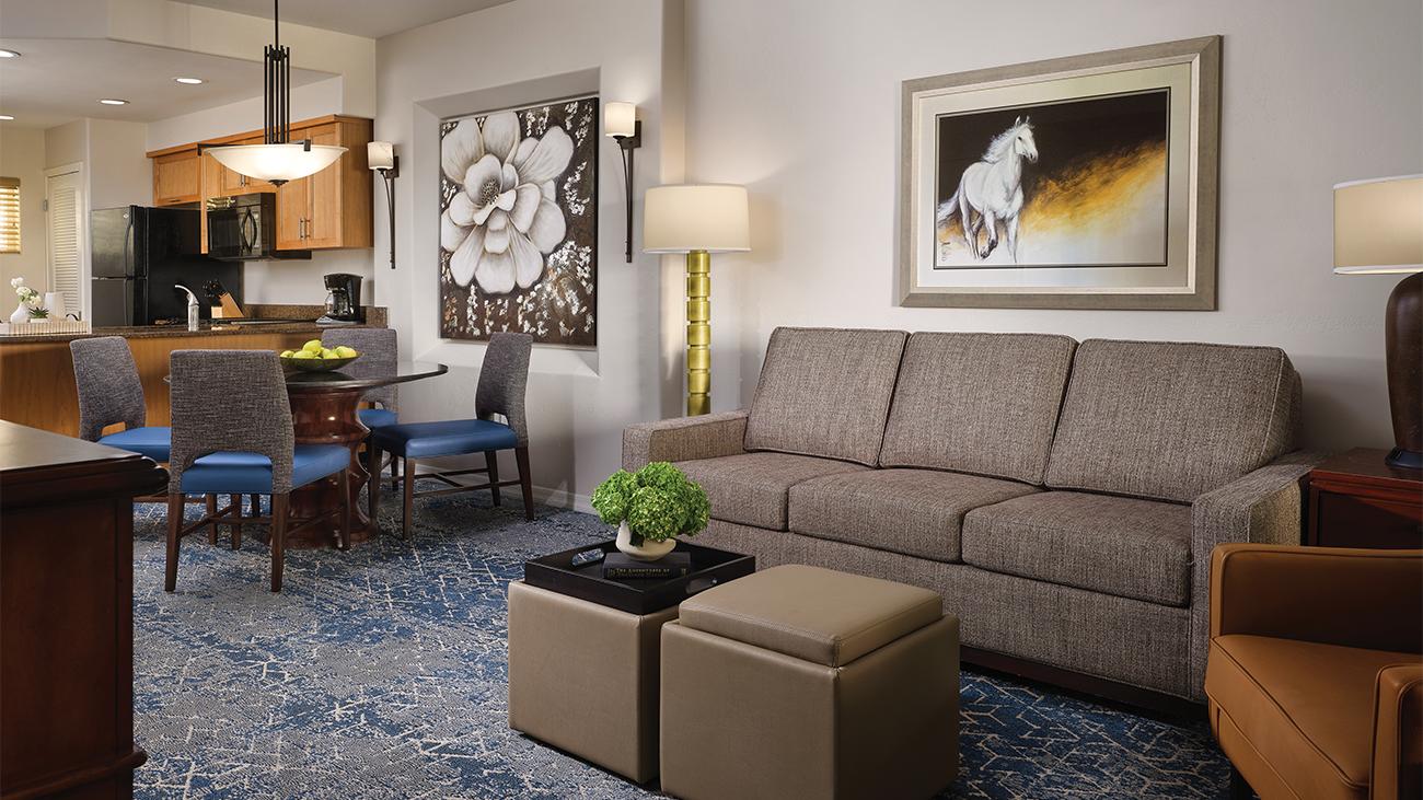 Living Room, Dining and Kitchen