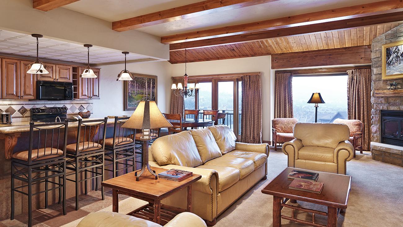 Living Area and Kitchen