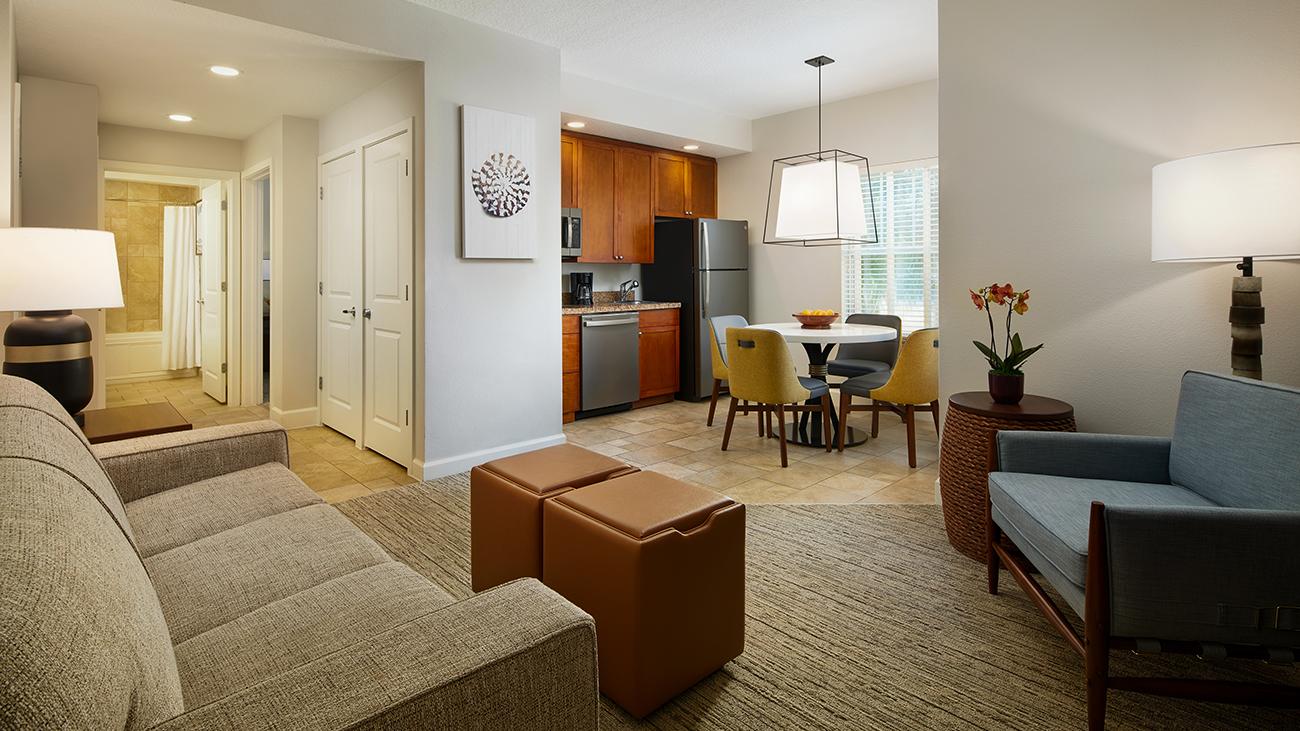 Living, Dining and Kitchen