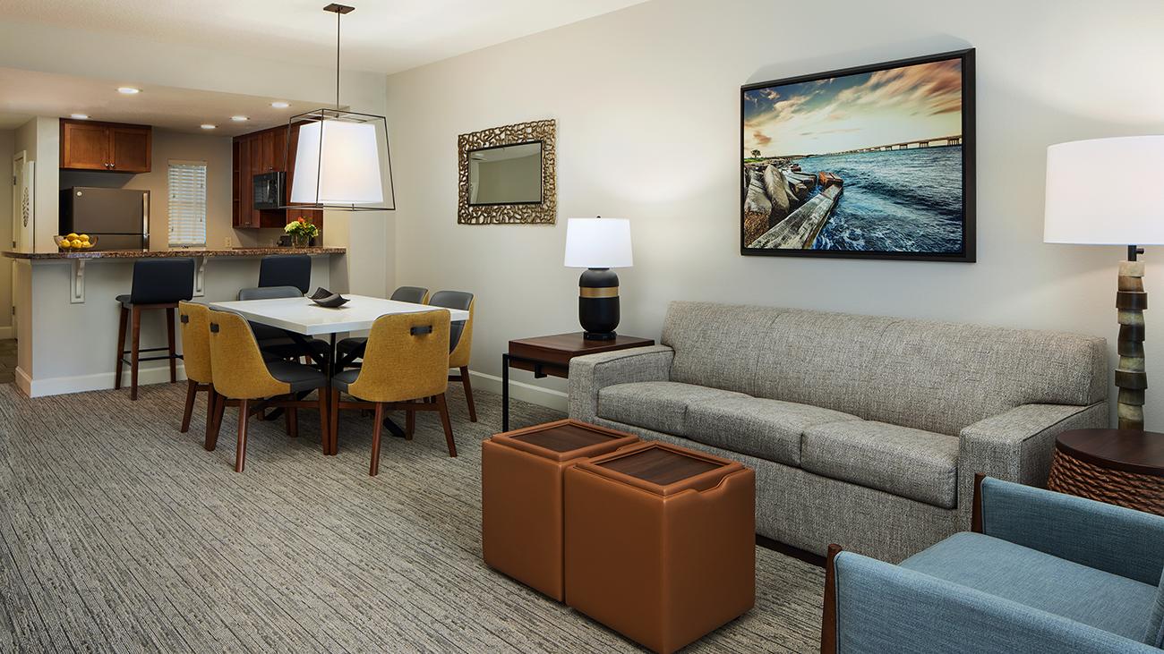 Living, Dining, and Kitchen