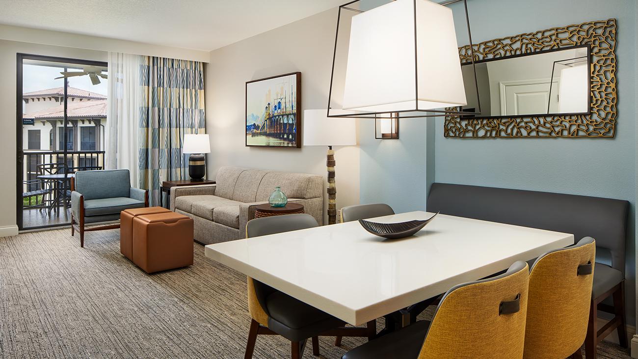 Dining, Living, and Balcony