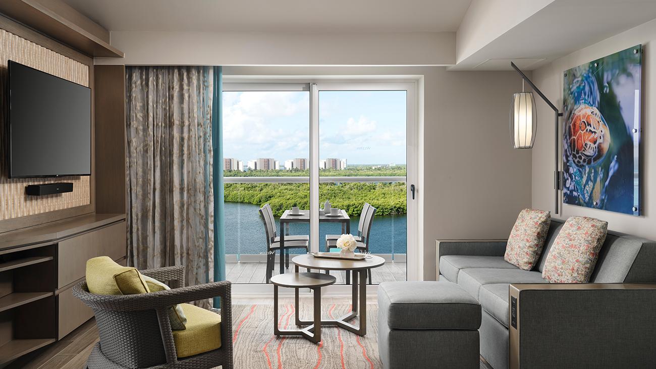 Living and Dining Area, Lagoon View