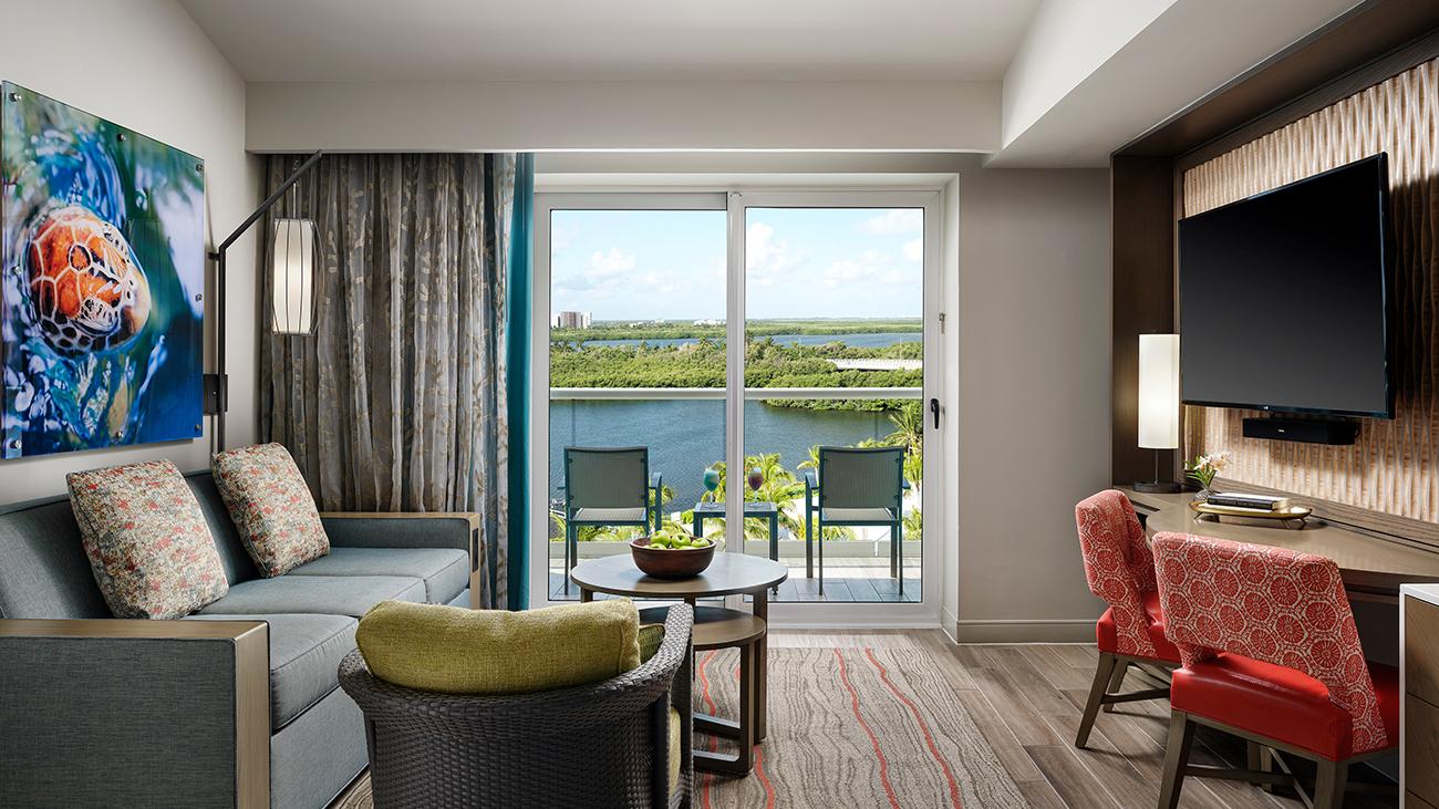 Studio Living Area, Lagoon View