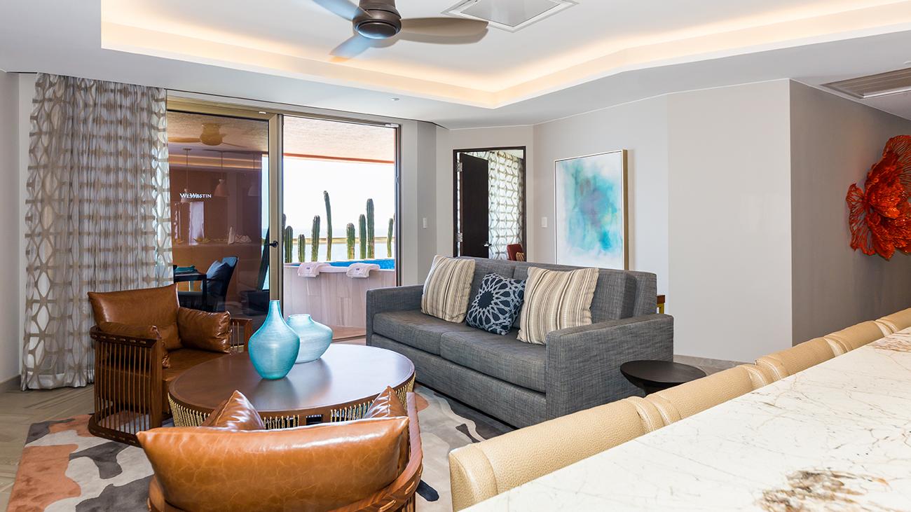 Living Area With Balcony