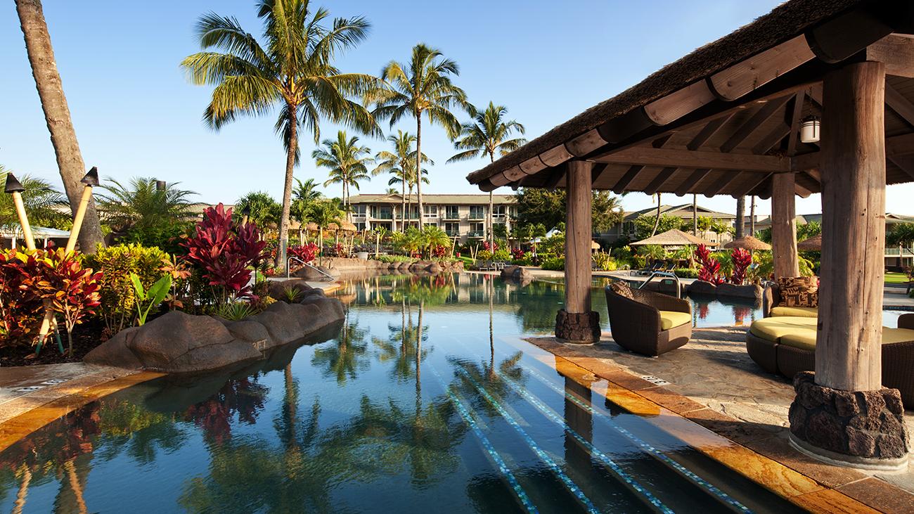 Pool With Seating Area