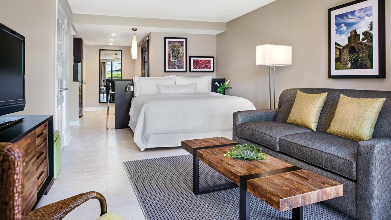 Living Area and Bedroom