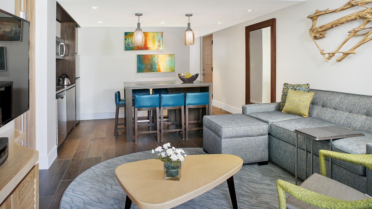 Dining and Living Room and Kitchenette
