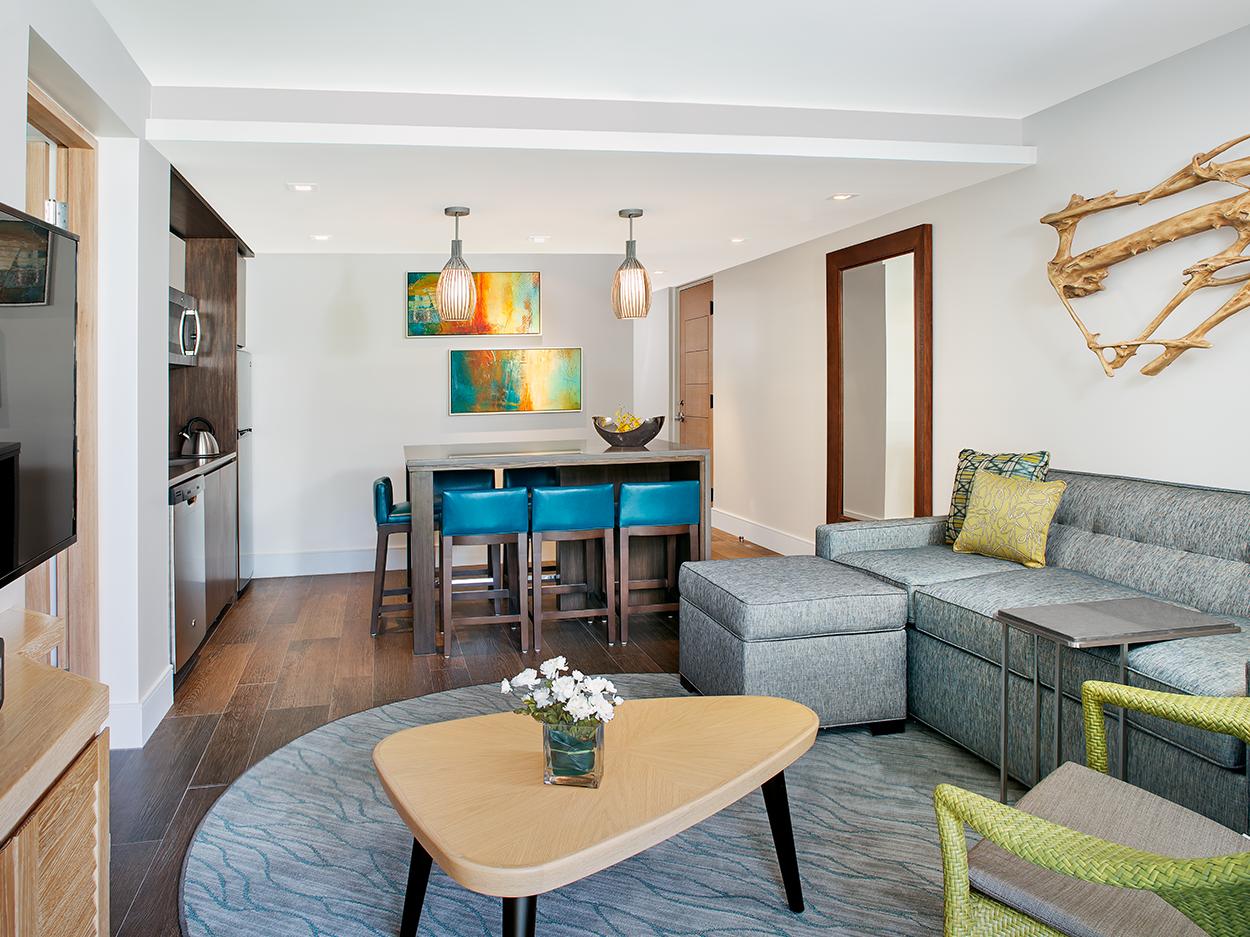 Dining and Living Room and Kitchenette
