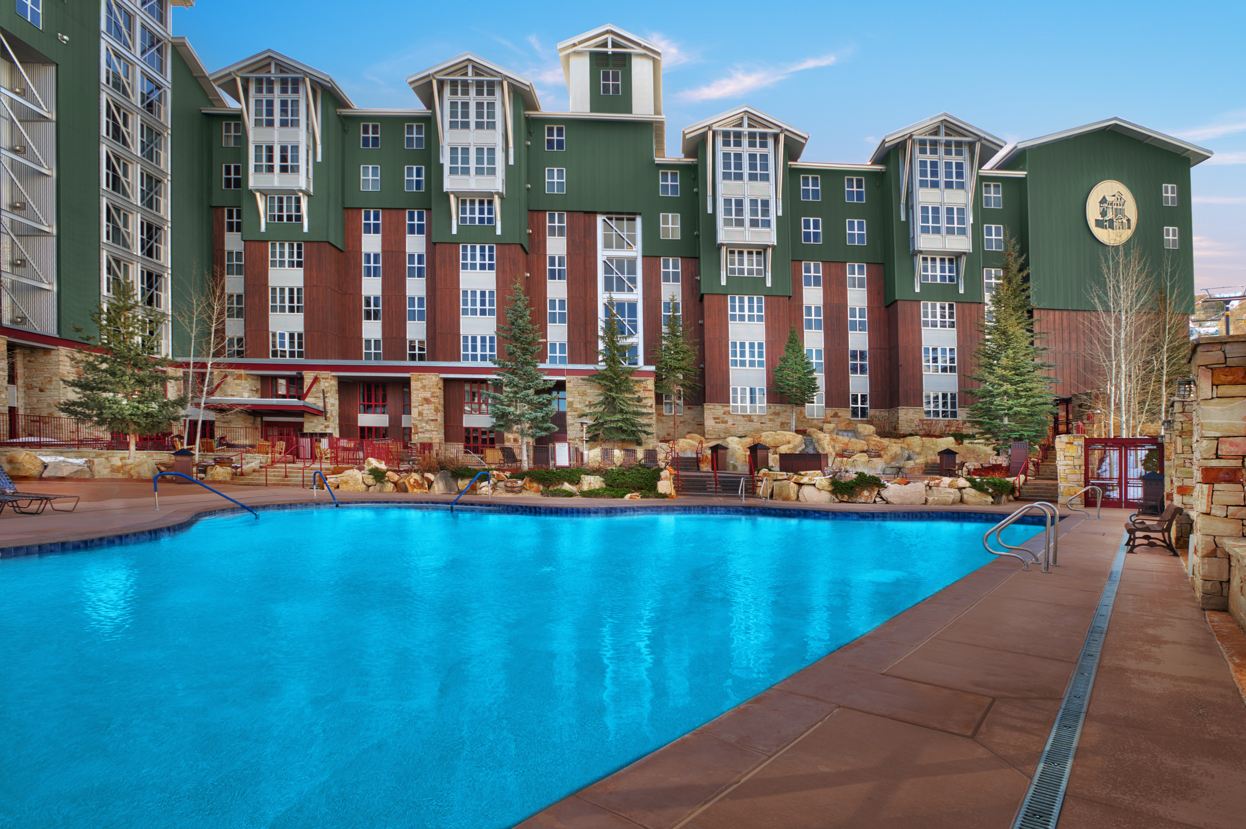 Outdoor pool at Marriott’s MountainSide in Park City, Utah