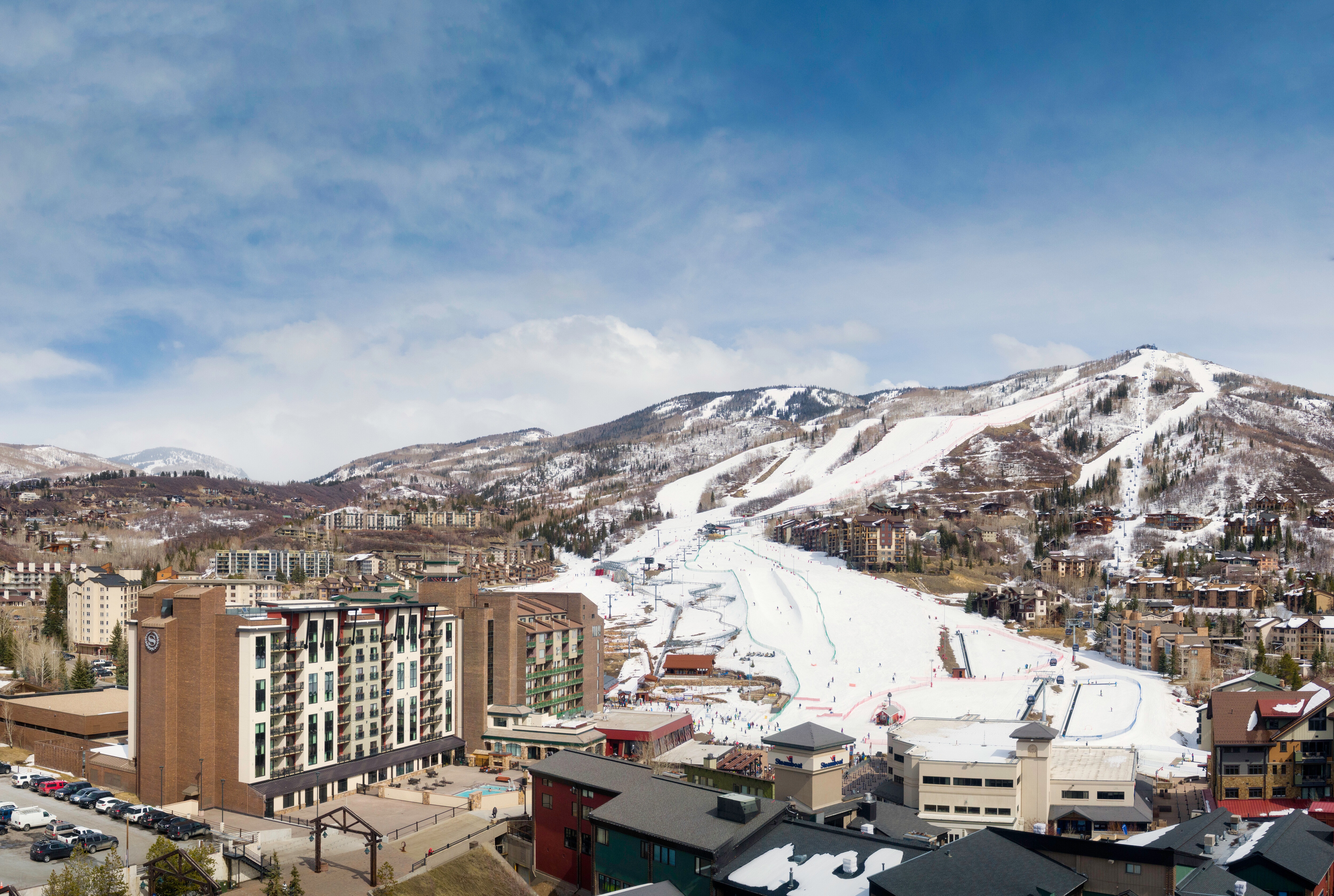 Ski slopes near Sheraton Steamboat Resort Villas in Steamboat Springs, Colorado