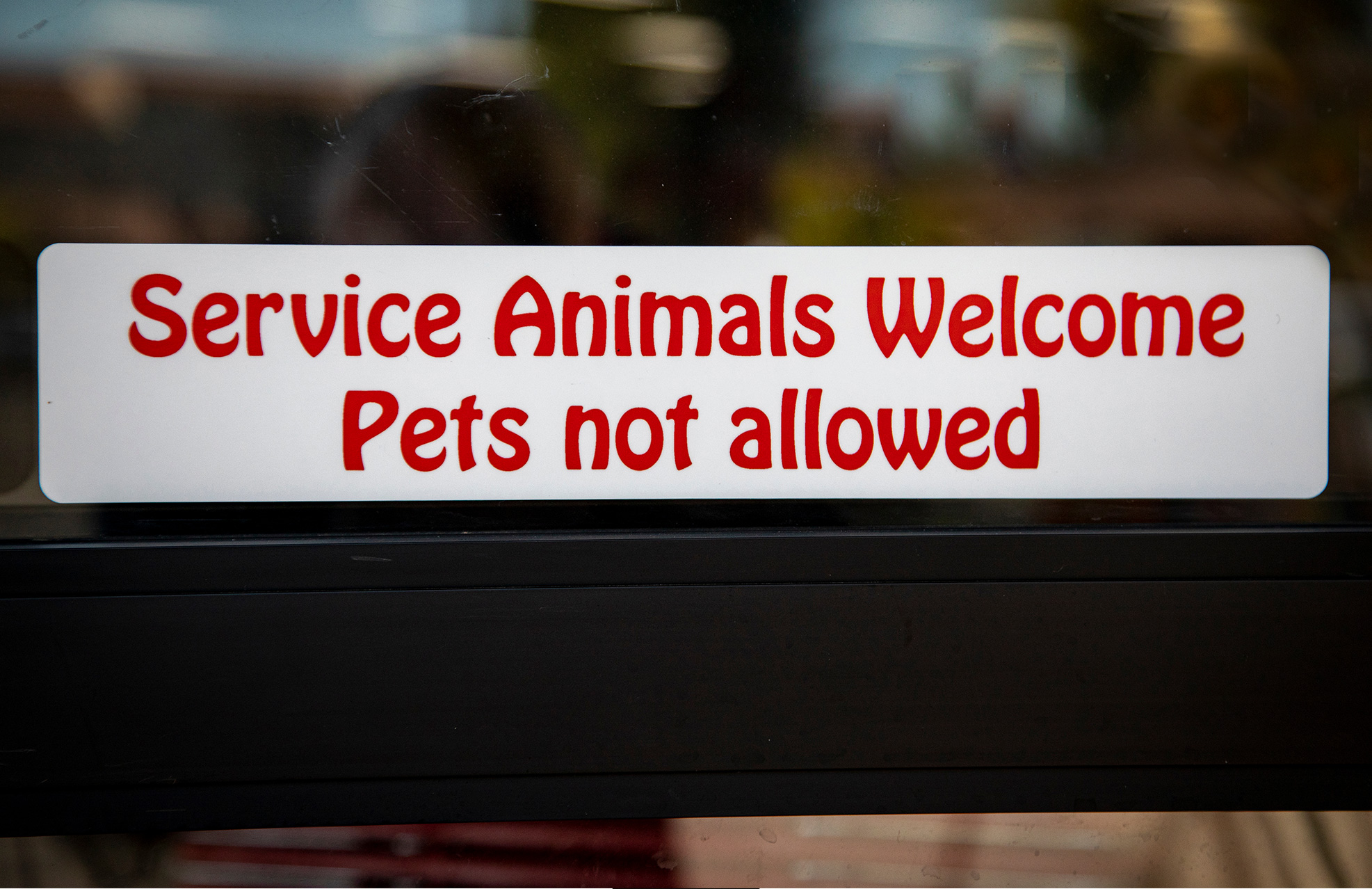 Service Animals Welcome